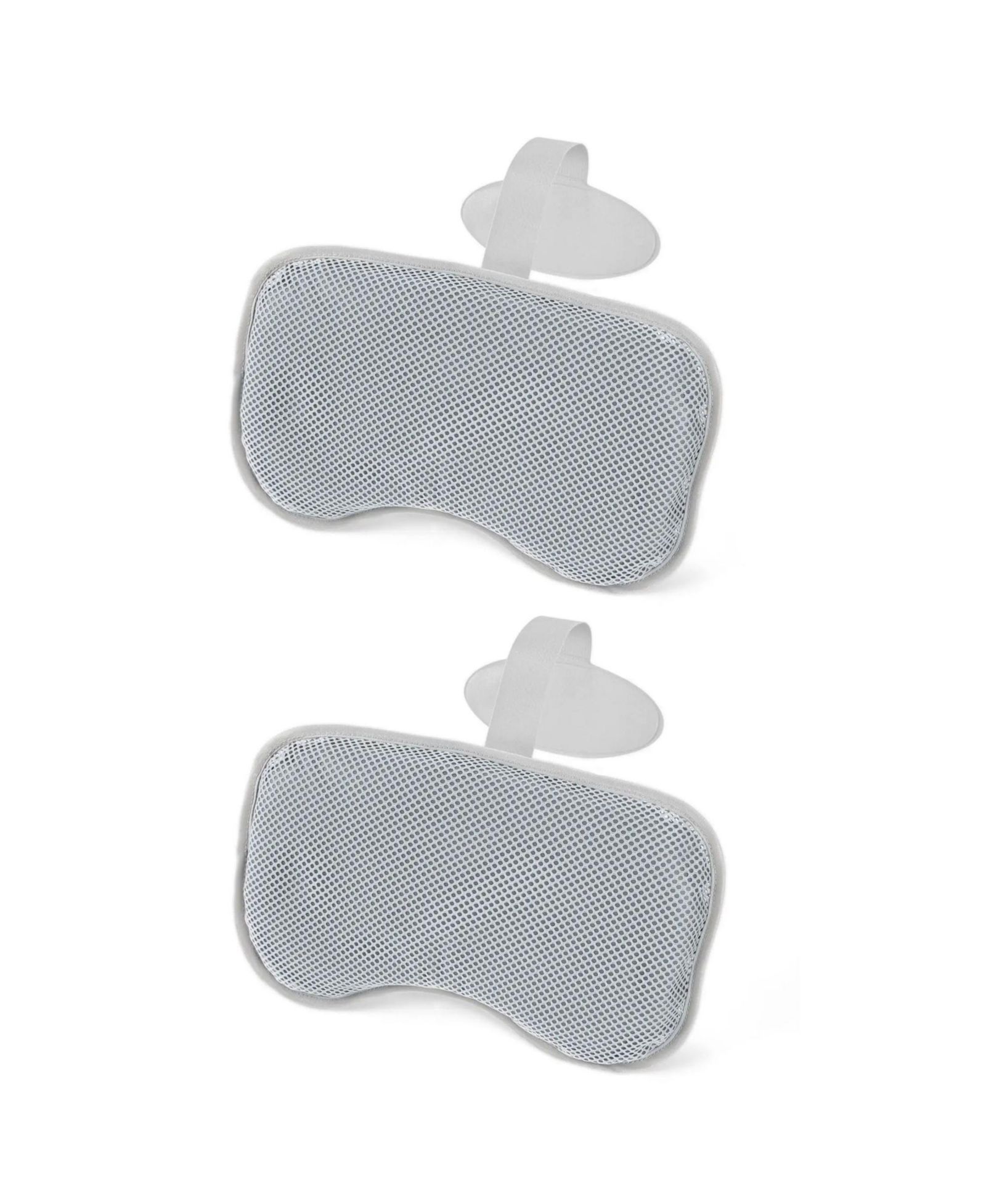 SaluSpa Bestway Пadded Headrest Pillows with Adjustable Strap, Gray, (2 Pack)