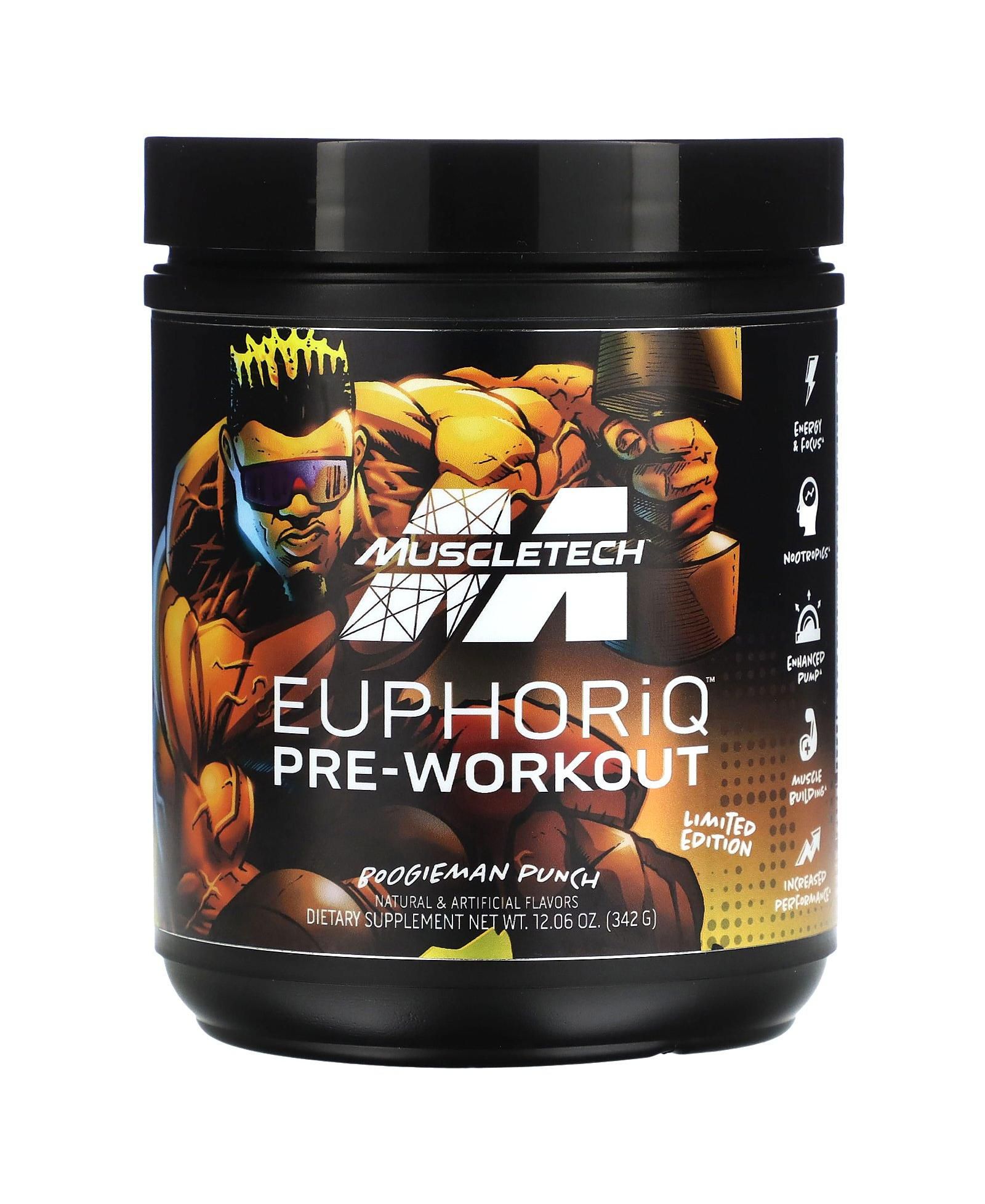 MuscleTech Pre Workout Powder EuphoriQ для мужчин и женщин