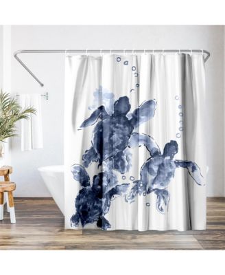 Coastal Shower Curtain Revolving Motion by Suren Nersisyan