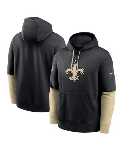 Мужское худи Nike Black New Orleans Saints 2024 Sideline Club Pullover
