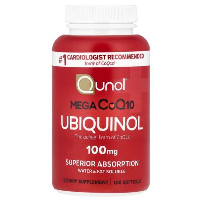 Qunol Mega CoQ10 Ubiquinol  -  100 Softgels