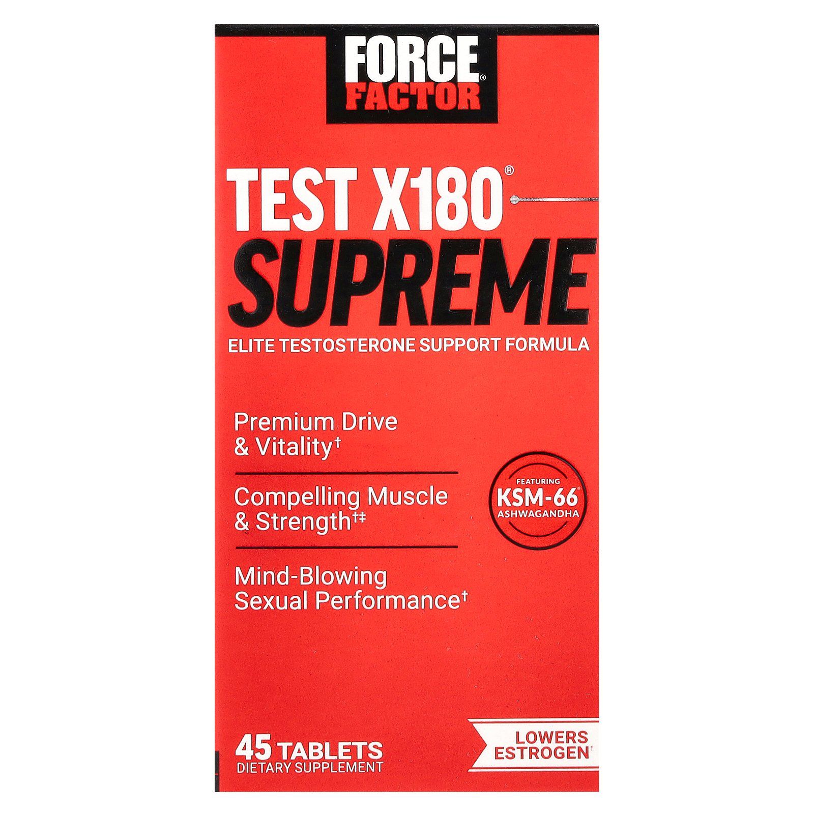 Force Factor Test X180 Supreme - 45 таблеток