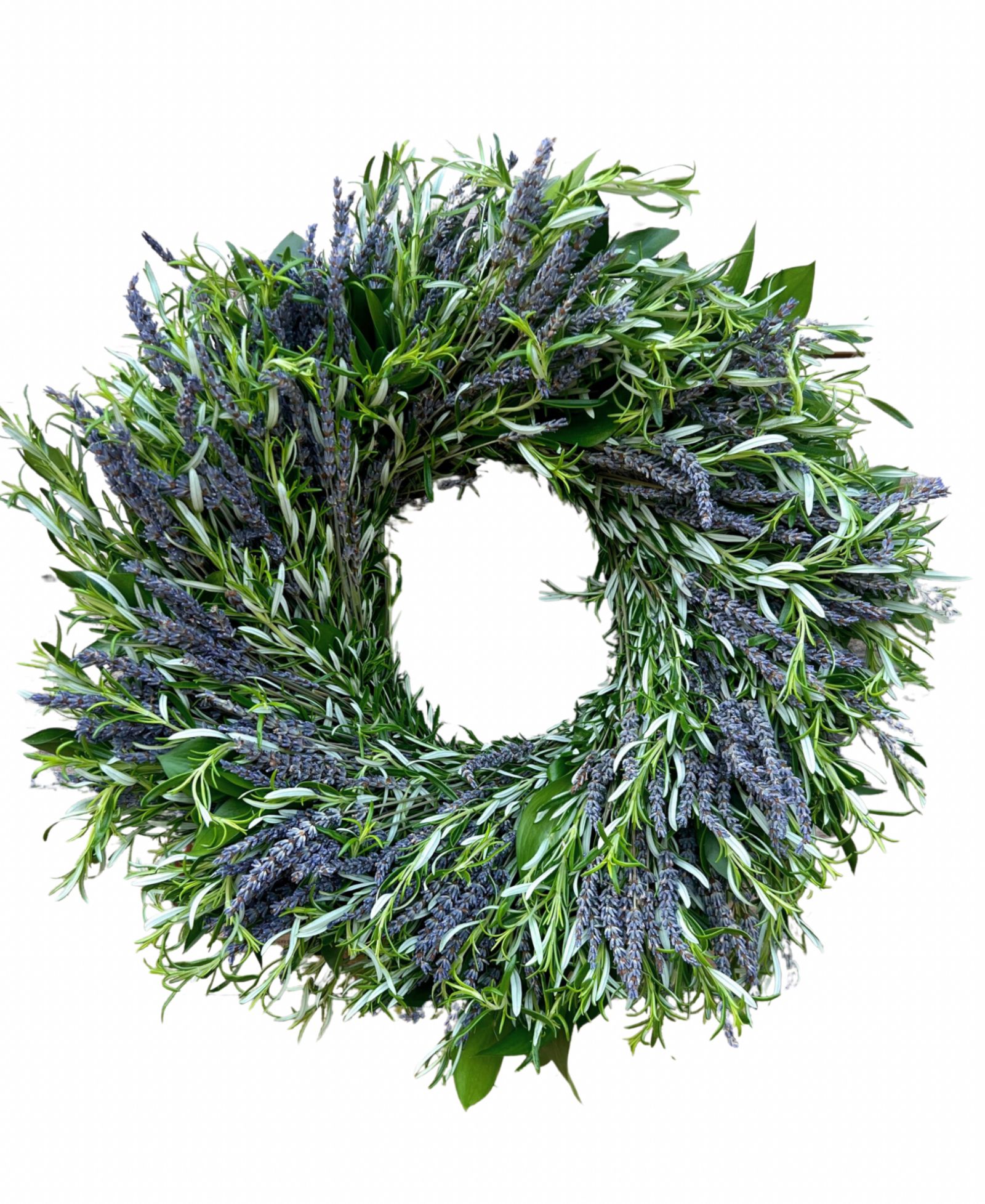 Сухоцвет GreenishBlu Real Aromatic Wreath Dried Lavender and Rosemary, 22"