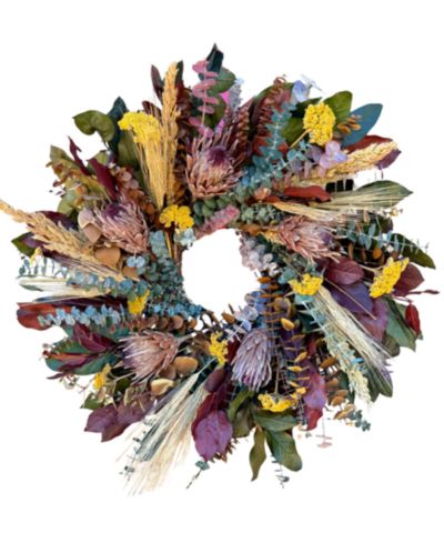 Декоративное венковое украшение GreenishBlu Preserved Wreath, 22"