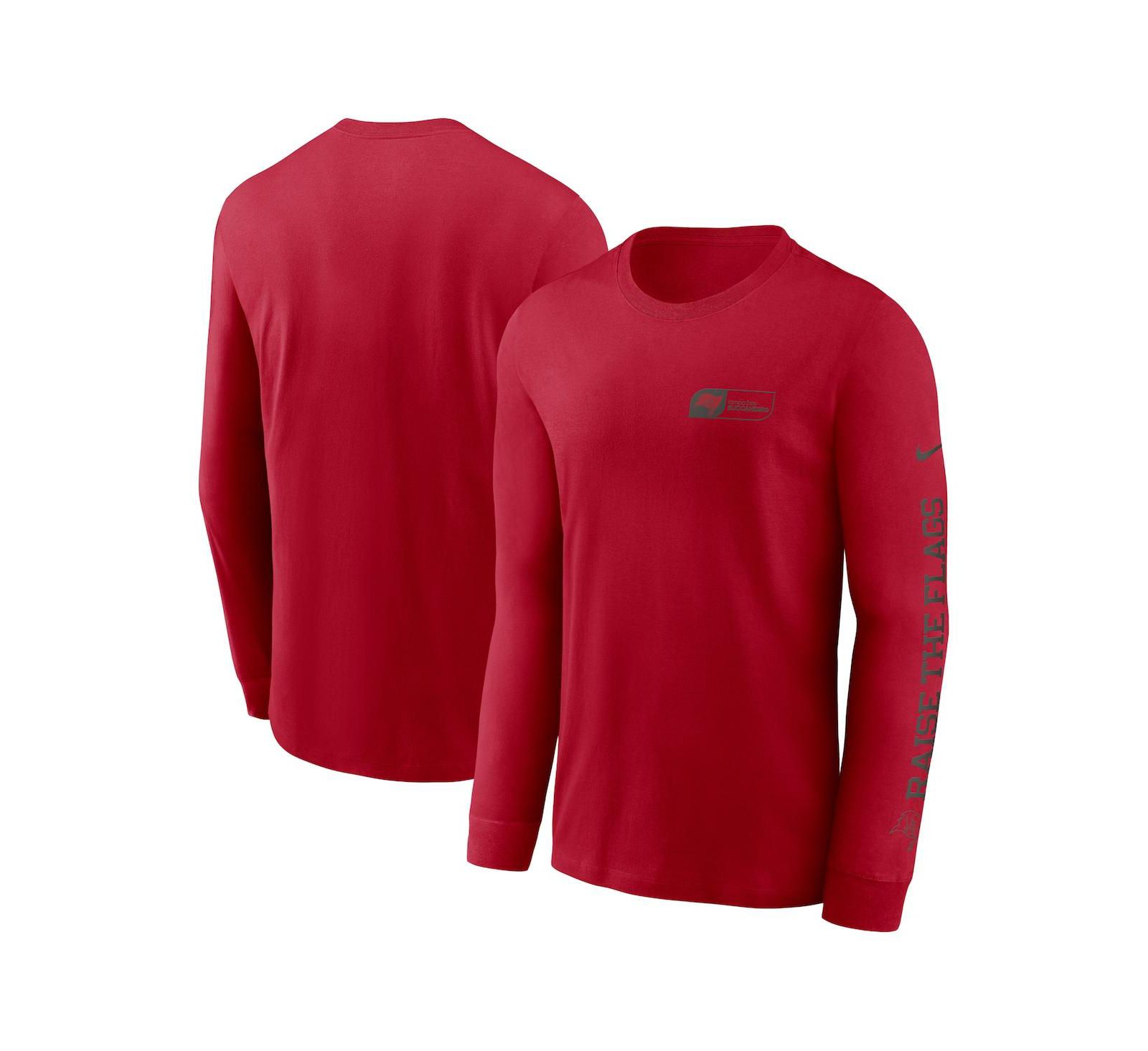 Nike Men's Red Tampa Bay Buccaneers All Out Long Sleeve T-Shirt