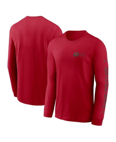 Футболка Nike Men's Red Tampa Bay Buccaneers All Out Long Sleeve