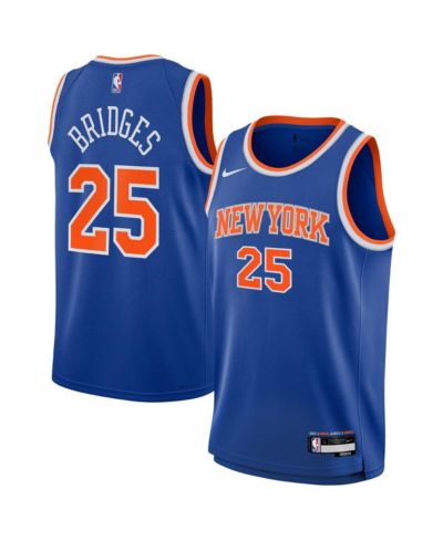 Джерси Nike Mikal Bridges Blue New York Knicks Swingman - Icon Edition
