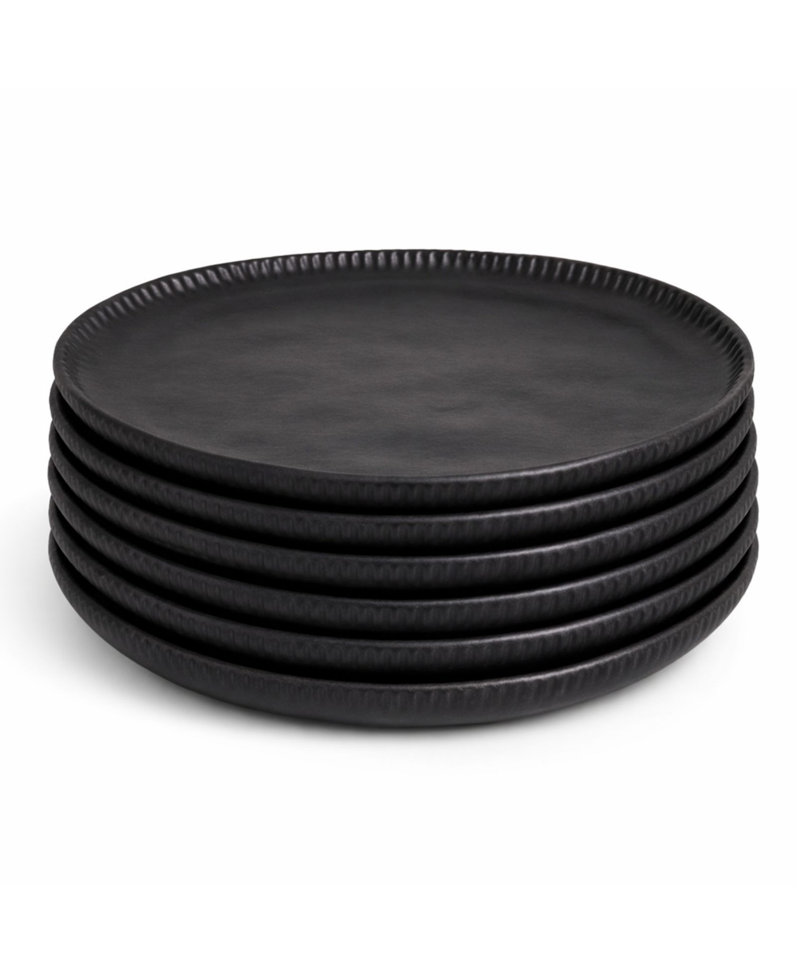 PORTO BRASIL Stoneware Linhas Dinner Plates, Set of 6
