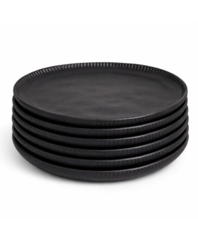 PORTO BRASIL Stoneware Linhas Dinner Plates, Set of 6