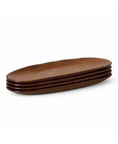 Набор из 4 больших овальных блюд PORTO BRASIL 14.17" Stoneware