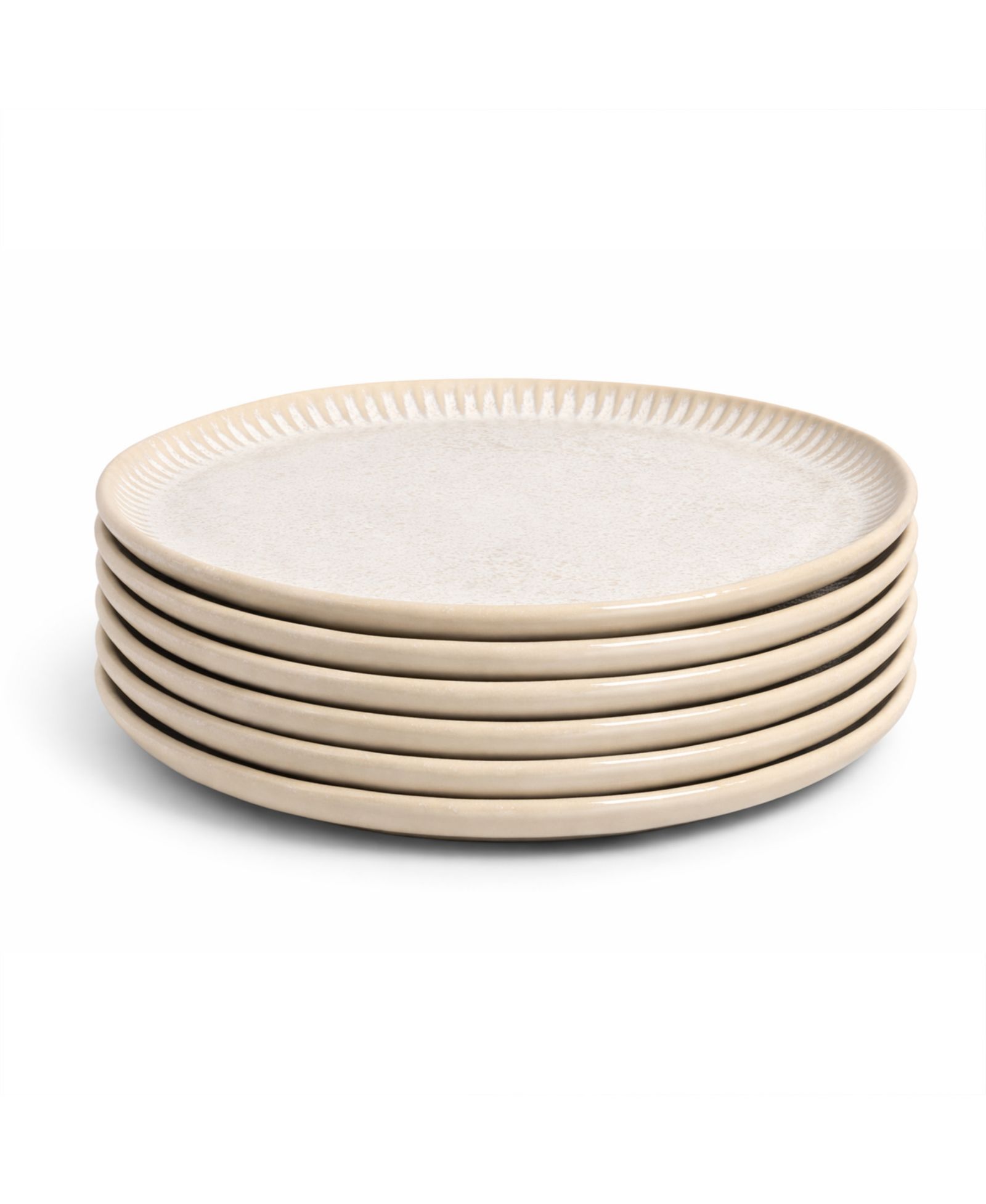 Десертные тарелки PORTO BRASIL Stoneware Linhas, набор из 6 шт