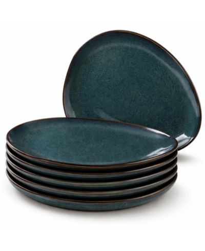 Набор овальных обеденных тарелок PORTO BRASIL Stoneware, 6 шт
