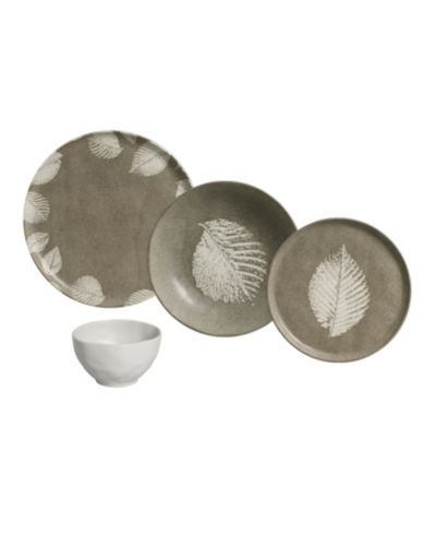 PORTO BRASIL Seiva 16 Pc. Dinnerware Set, Service for 4