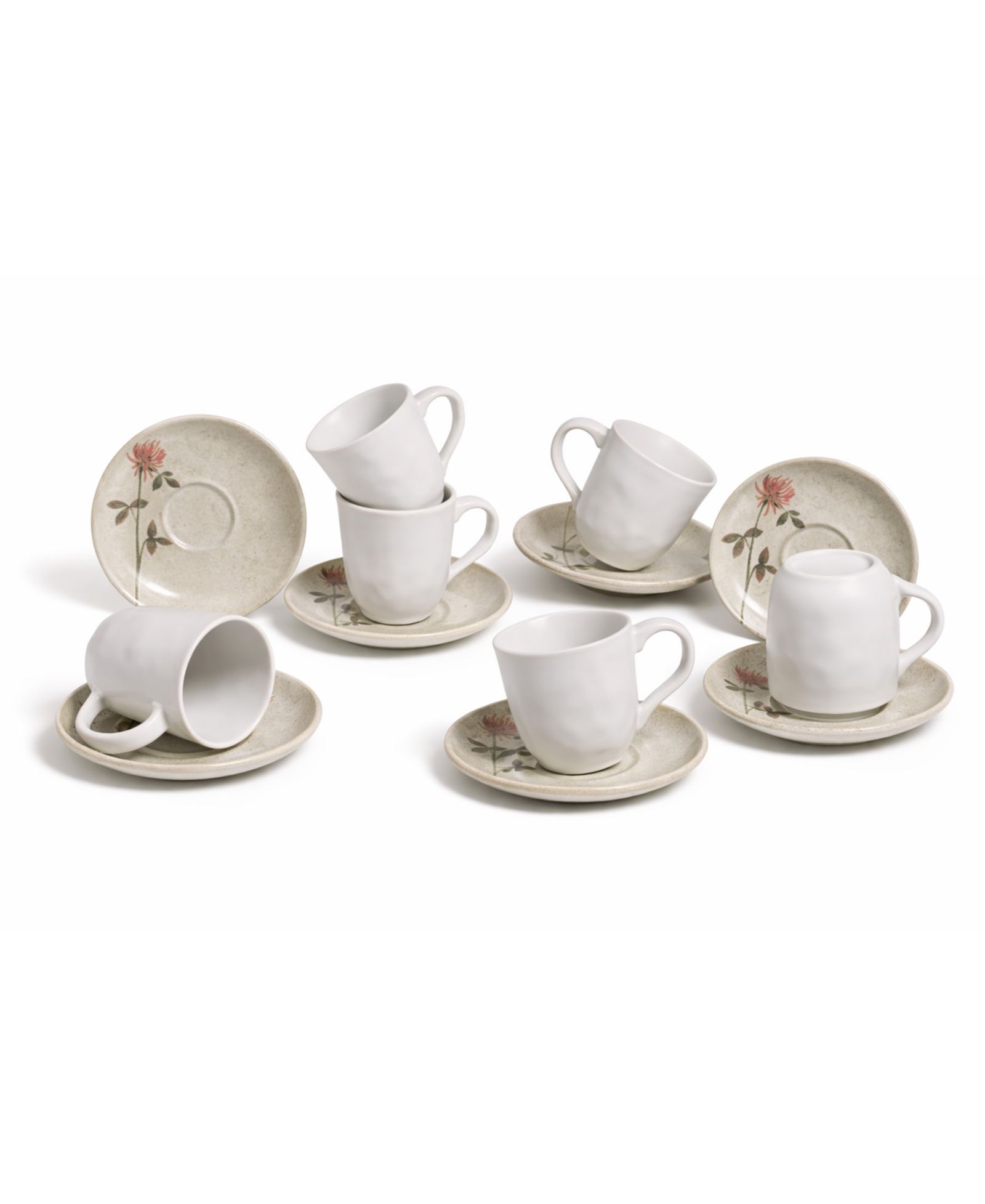 Набор чашка и блюдце PORTO BRASIL Campestre Stoneware, на 6 персон