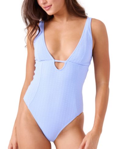 Roxy Women's Haleiwa Plunge-Neckline One-Piece Swimsuit
