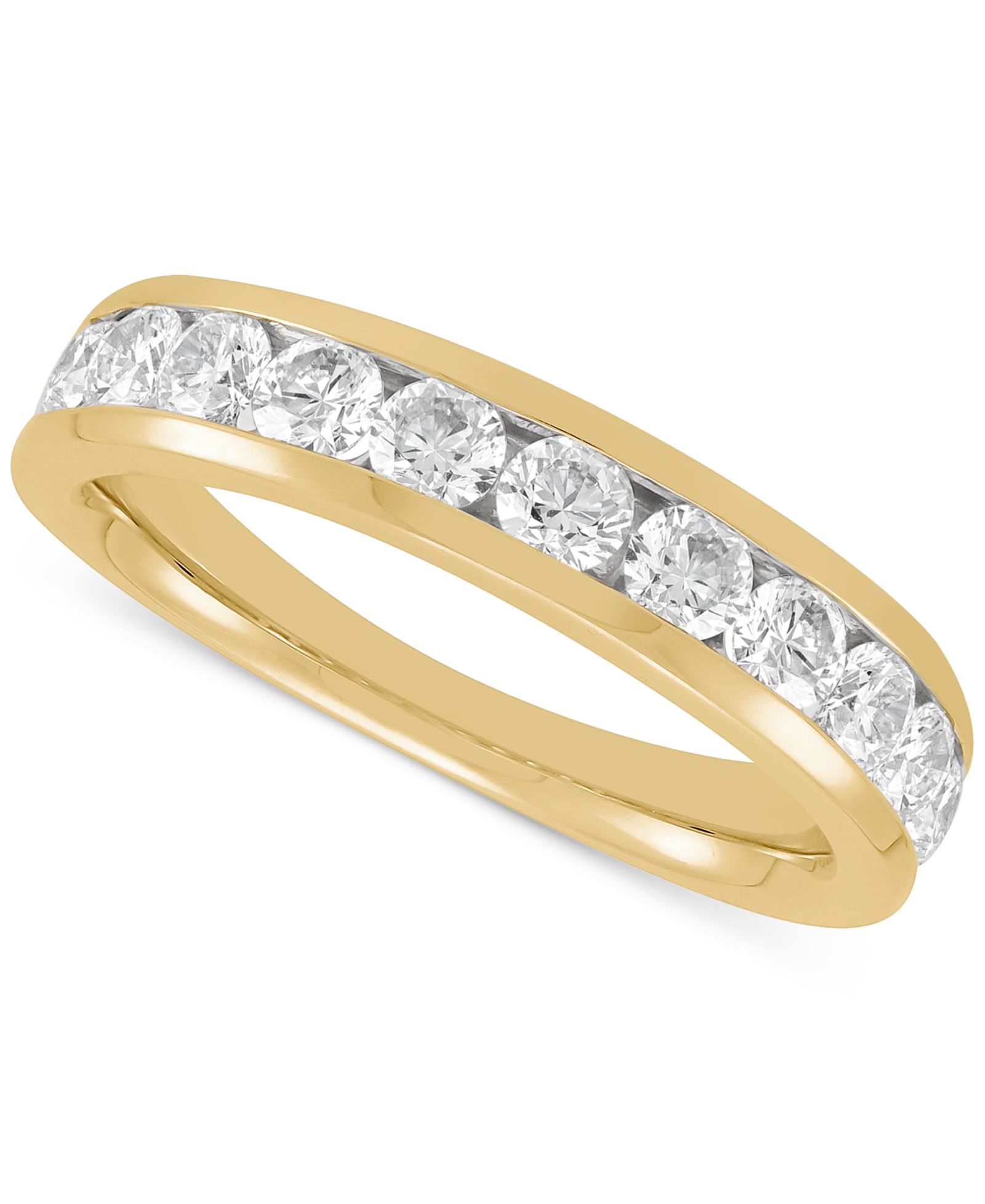 IGI Certified Lab Grown Diamond Channel Set Band (1 ct. t.w.) in 14k White or Yellow Gold