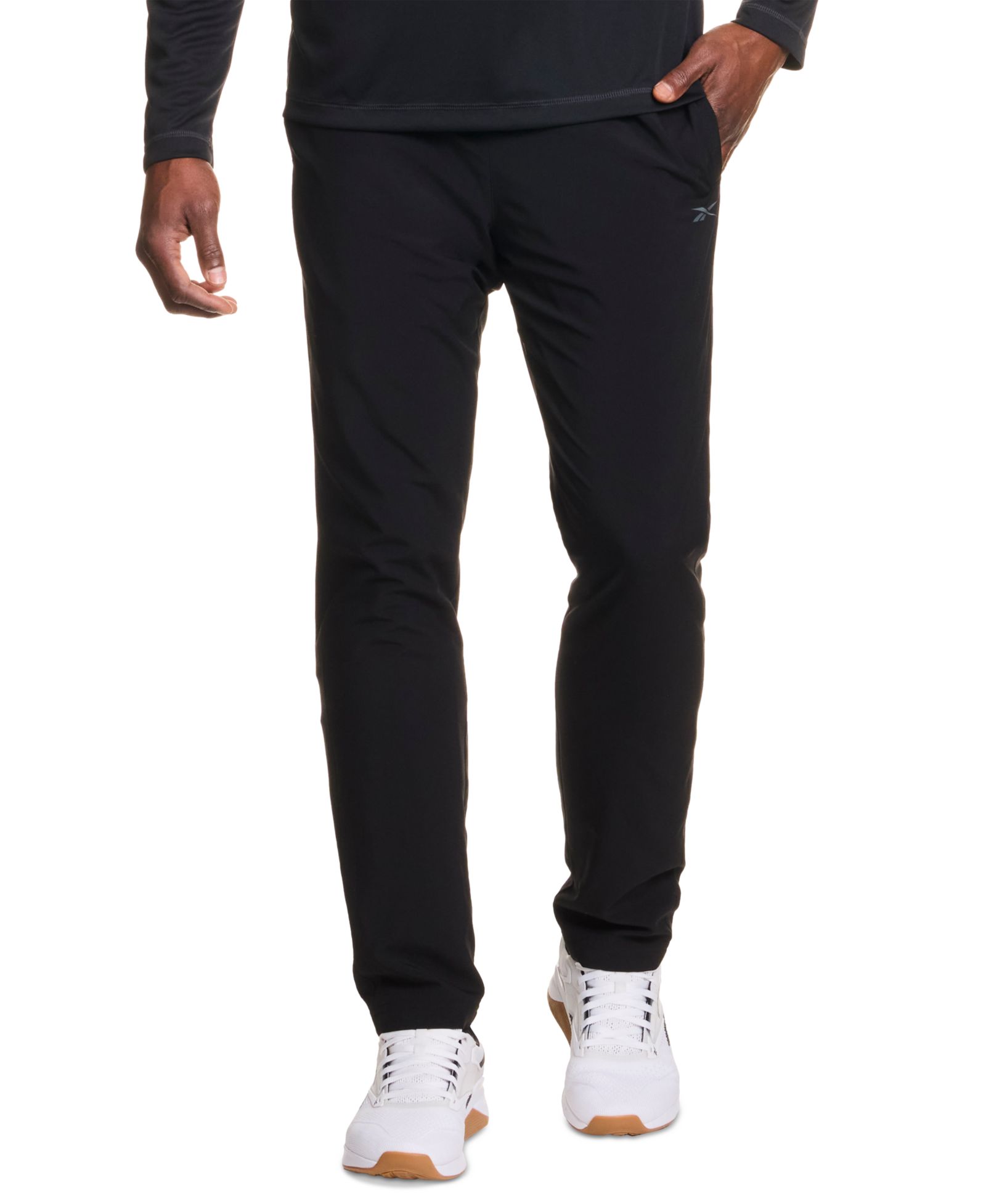Reebok Men's Woven Logo Slim-Fit Track Pants