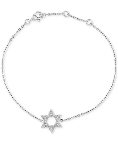 LALI Jewels браслет с цепочкой Diamond Pavé Star of David 14k White Gold