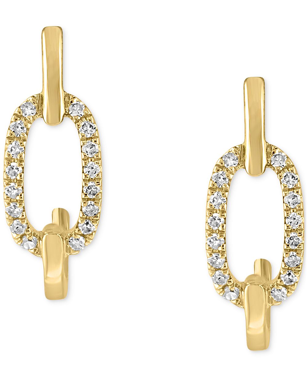 Серьги-кольца LALI Jewels с бриллиантами, 14k Gold