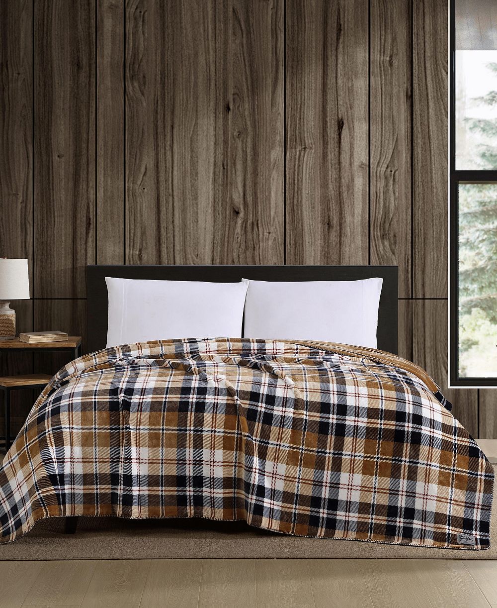 Реверсивный мягкий плед Eddie Bauer Trailhead Plaid Plush Twin