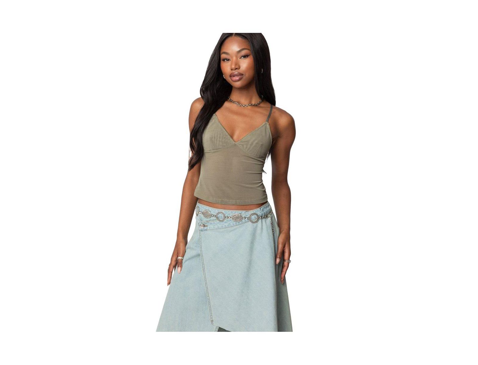 Edikted Women's Blake Mesh Tank Top