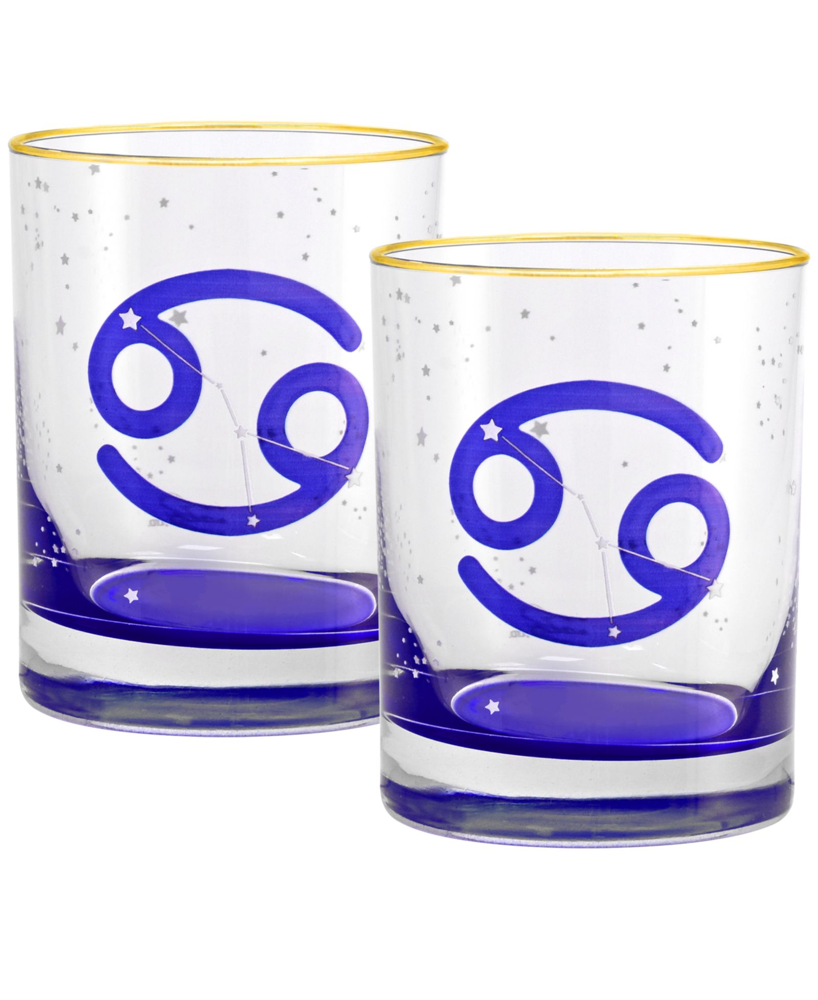 Набор из 2 стаканов Culver Cancer Zodiac Double Old-Fashioned Glass