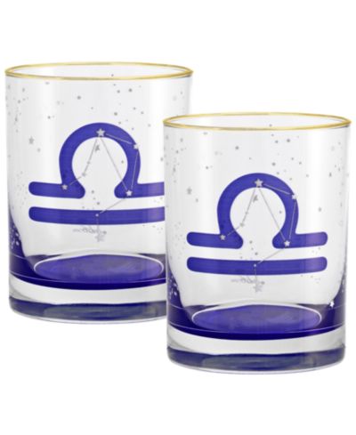 Стаканы Culver Libra Zodiac Double Old-Fashioned, набор 2 шт