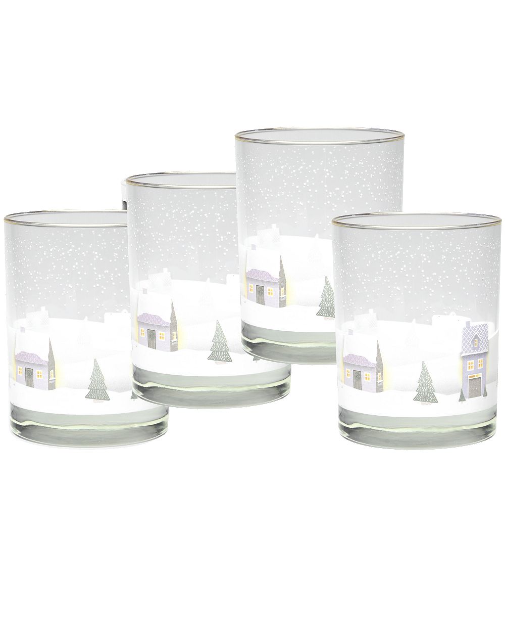 Culver Double Old-Fashioned Glass, Set of 4