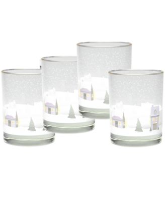 Culver Double Old-Fashioned Glass, Set of 4