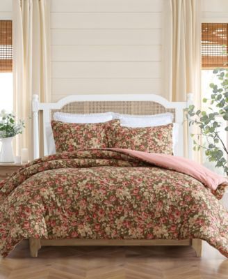 Laura Ashley Bloomsbury Reversible 3-Pc. Comforter Set, Full/Queen