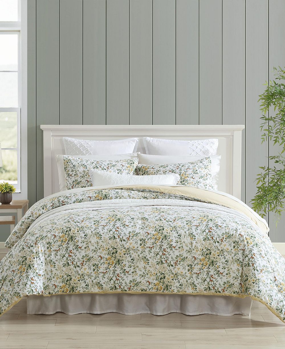 Стягательное одеяло Laura Ashley Country Meadow Reversible 3-Pc. Comforter Set, King