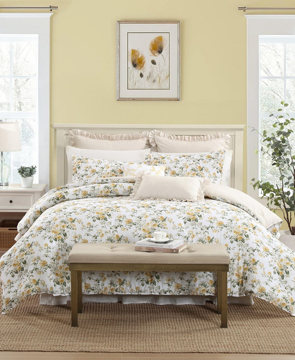Комплект из 7 предметов Laura Ashley Roses Reversible, Full/Queen