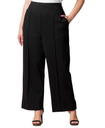 Kiyonna Женский Plus Size Polished Ponte Wide Leg Pants