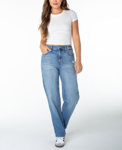 Celebrity Pink Juniors' Kelly Skater Straight-Leg Jeans