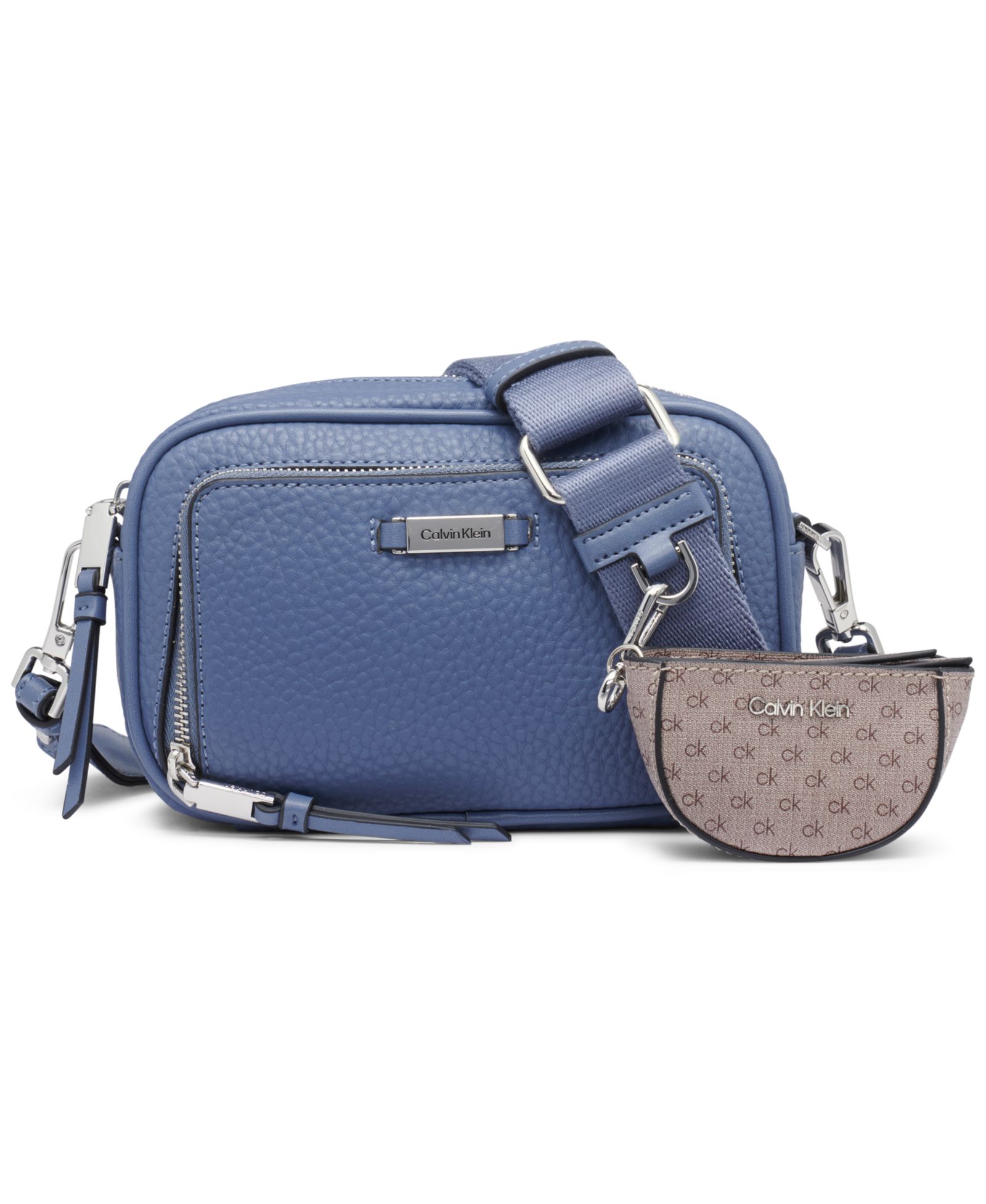 Calvin Klein Zulle Top Zipper Camera Bag with Signature Hang Off