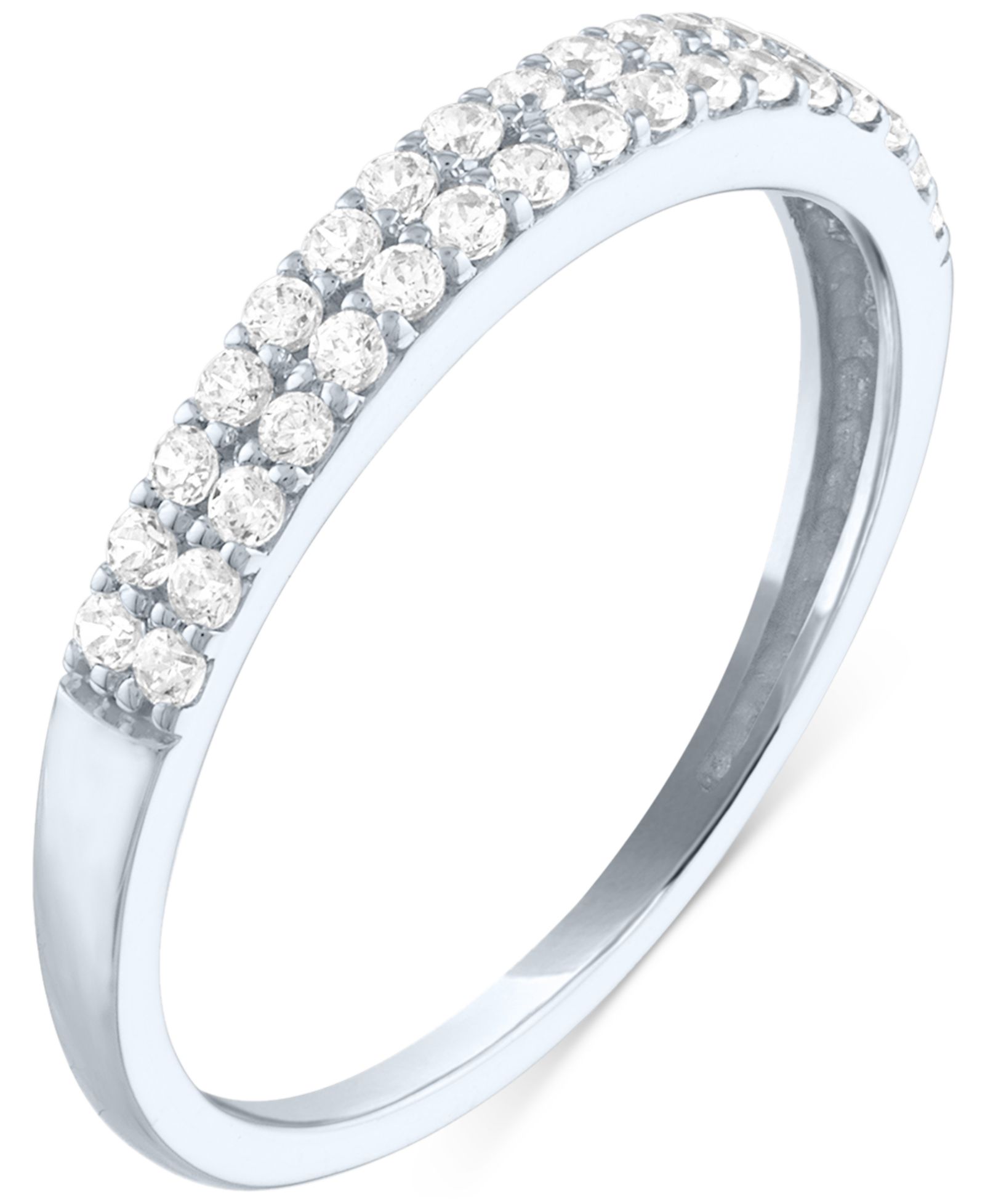 Кольцо с бриллиантами Lab-Grown Forever Grown Diamonds в белом золоте 10k