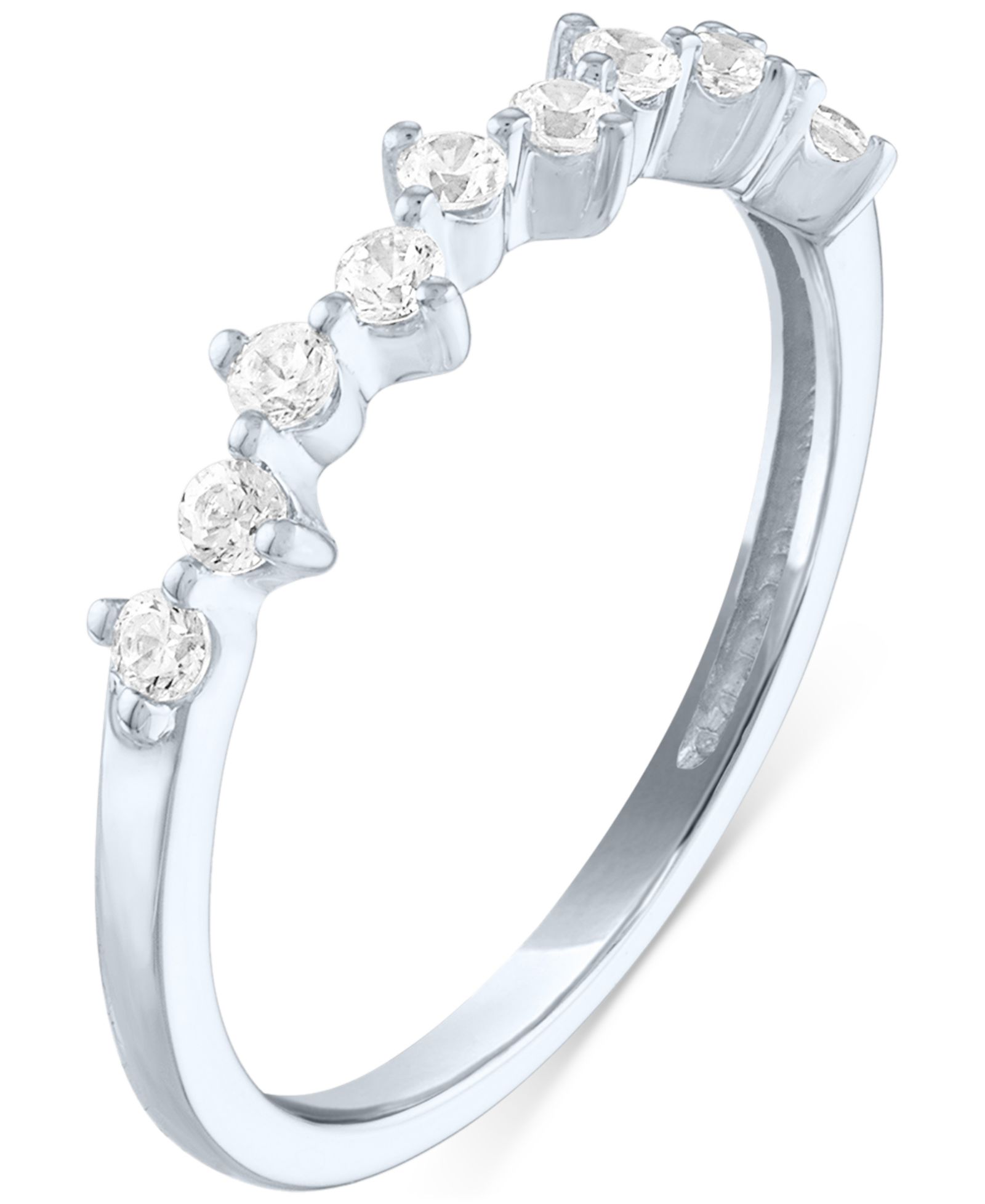 Forever Grown Diamonds кольцо с бриллиантами Lab-Grown, 10k White Gold