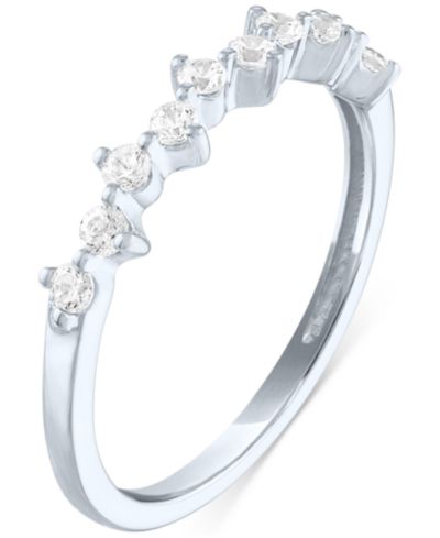 Forever Grown Diamonds кольцо с бриллиантами Lab-Grown, 10k White Gold