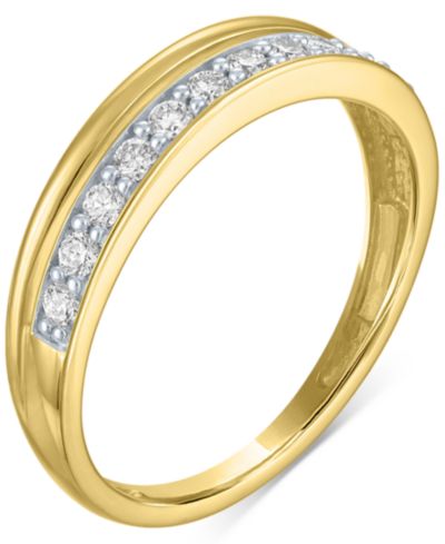 Кольцо Forever Grown Diamonds Lab-Grown Diamond Faux-Stack в желтом золоте 10k