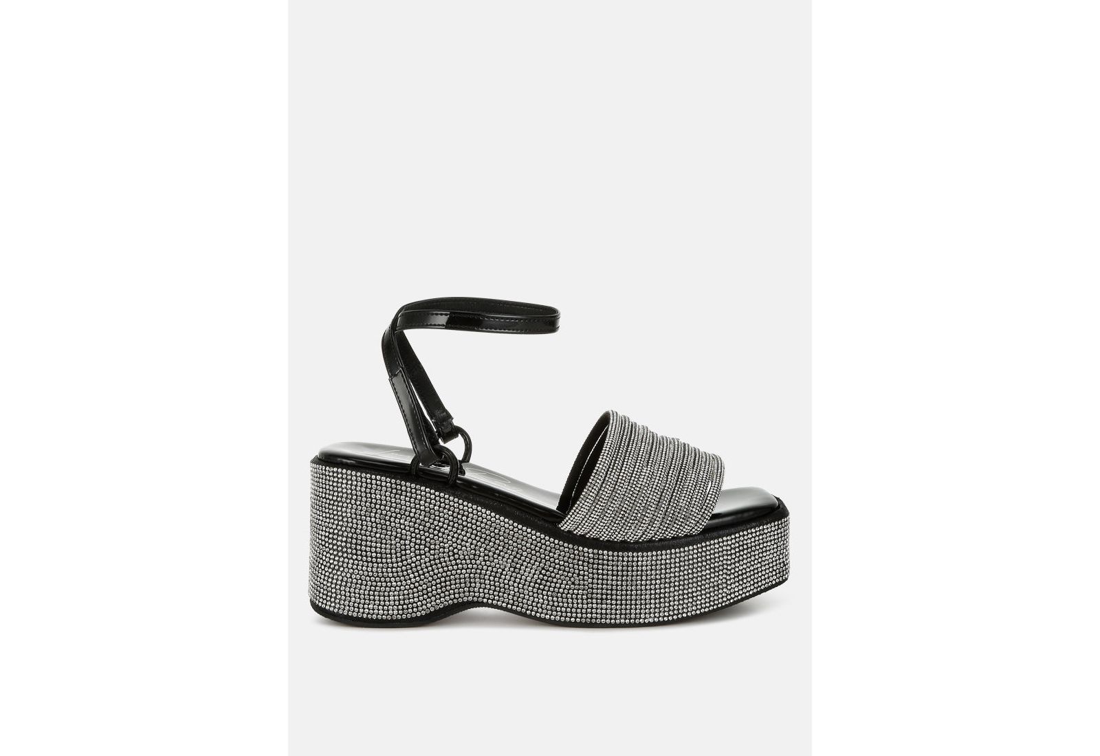 Женские сандалии London Rag Swifties Rhinestone Embellished Lace-Up Sandals