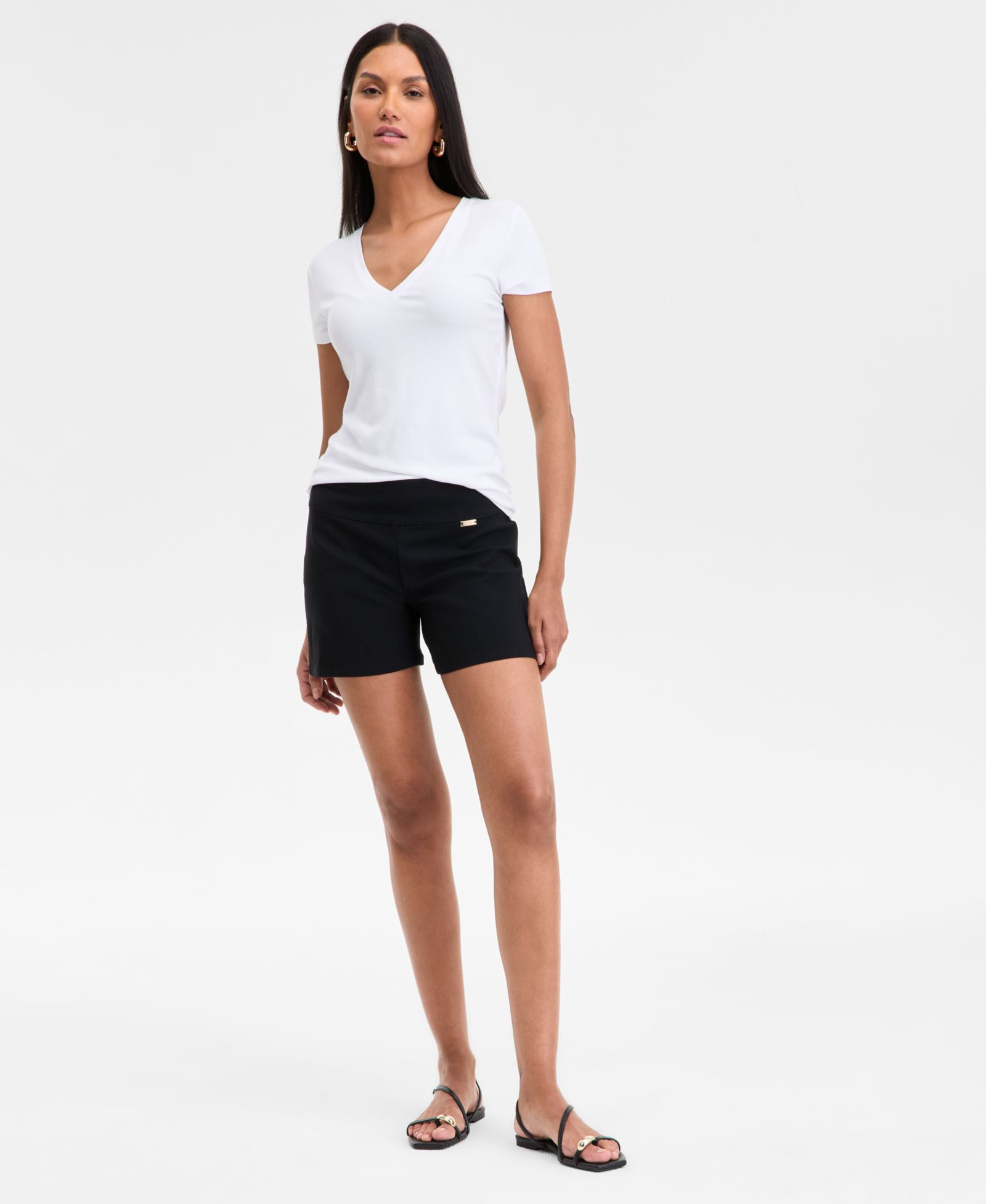 I.N.C. International Concepts Women's Mid Rise Pull-On Shorts, Exclusively at Macy's