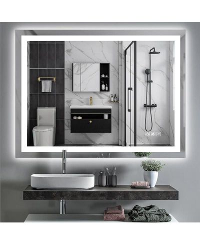 gaomon зеркало для ванной с LED подсветкой 48 x 36 Inch