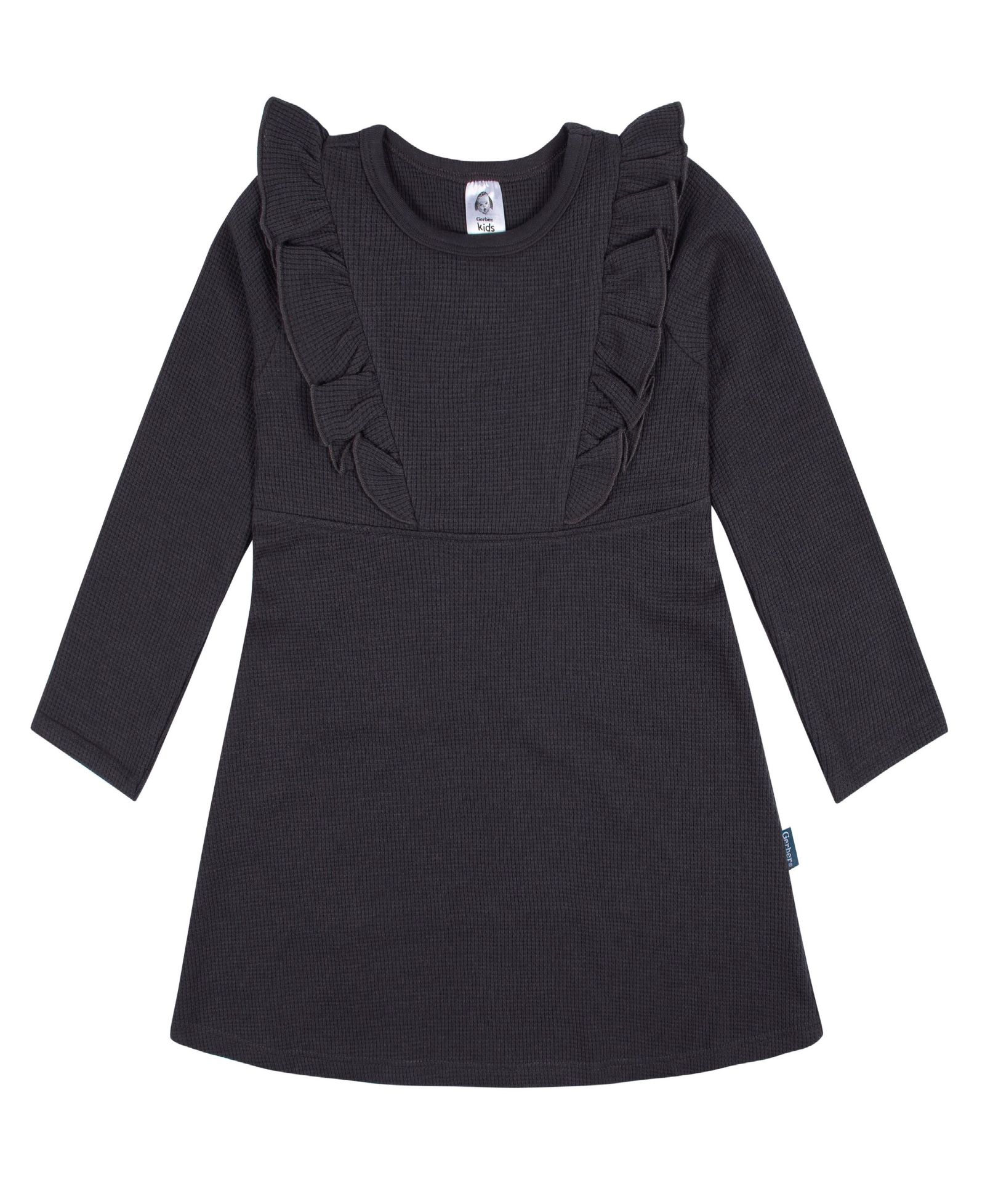 Платье Gerber Toddler Girls Long Sleeve Ruffle