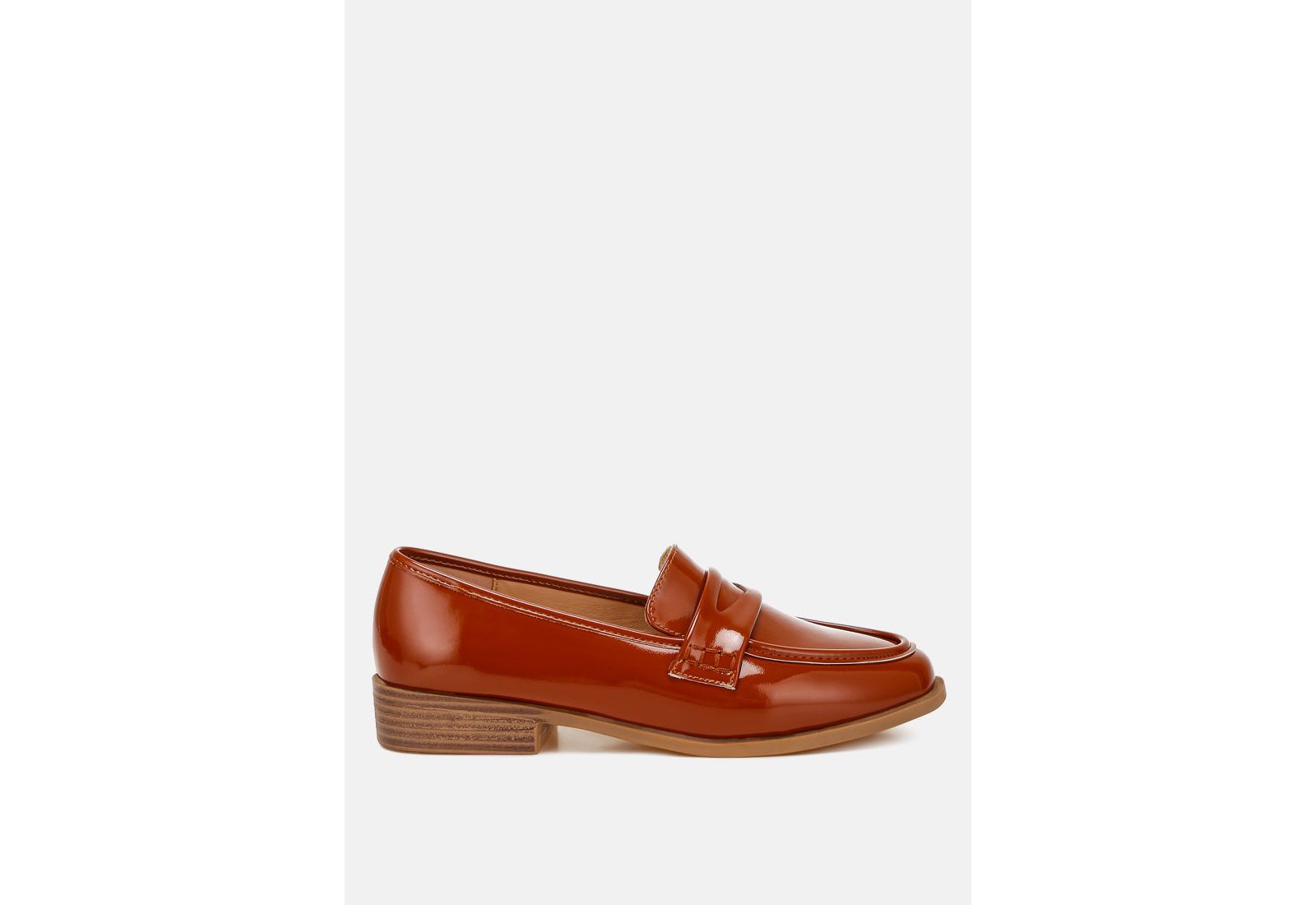 London Rag Womens Mogul Penny Strap Detail s Loafer