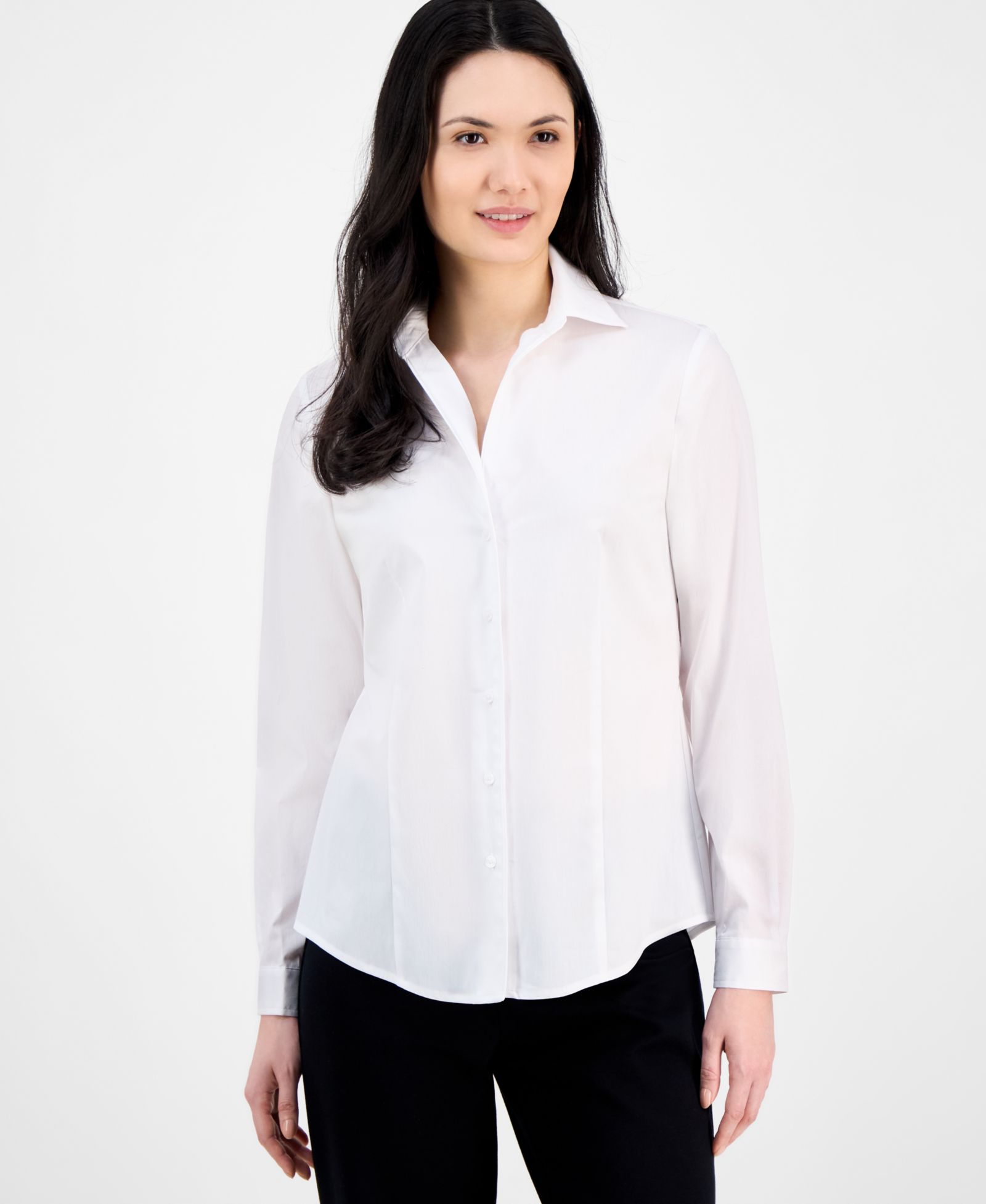 Женская рубашка Anne Klein Button-Front Long-Sleeve