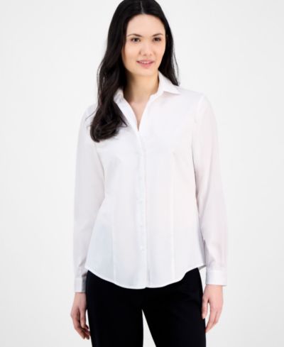 Женская рубашка Anne Klein Button-Front Long-Sleeve