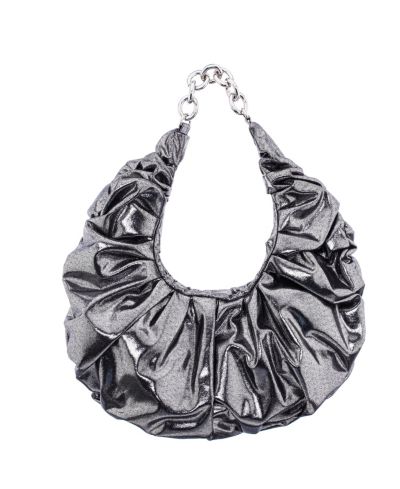 Сумка хобо Nina Ruched Metallic