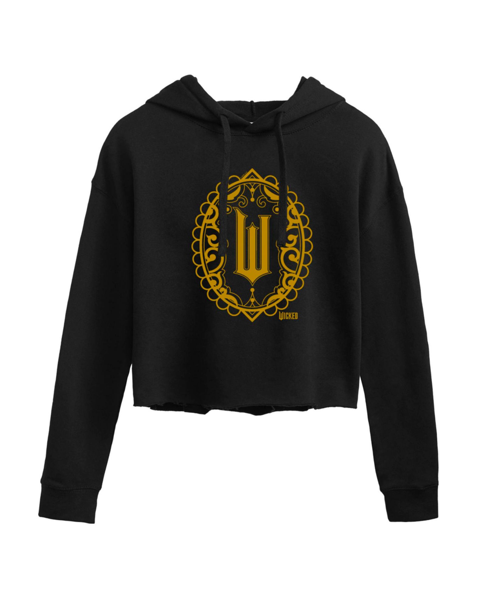 Укороченное худи Hybrid Apparel Trendy Juniors Wicked Logo Graphic Cropped Hoodie