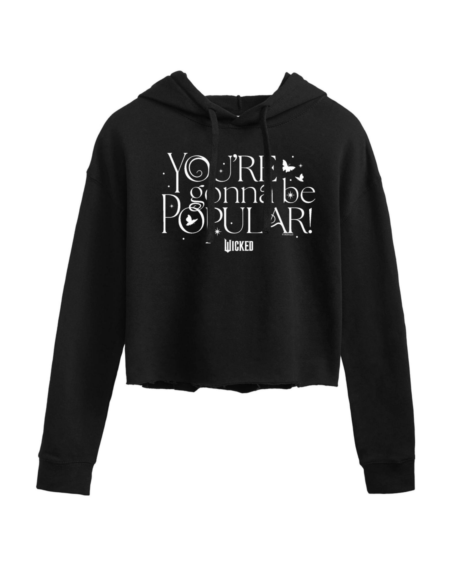 Укороченное худи Hybrid Apparel Trendy Juniors Wicked Popular Graphic