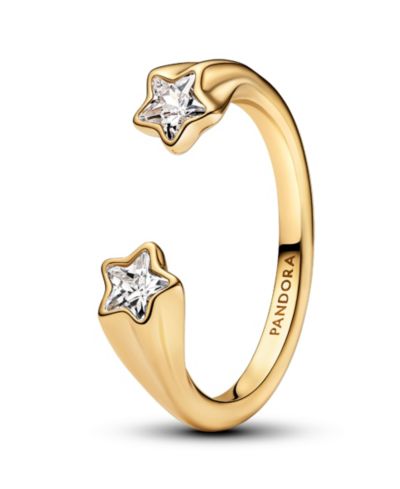 Pandora кольцо Shooting Stars с позолотой